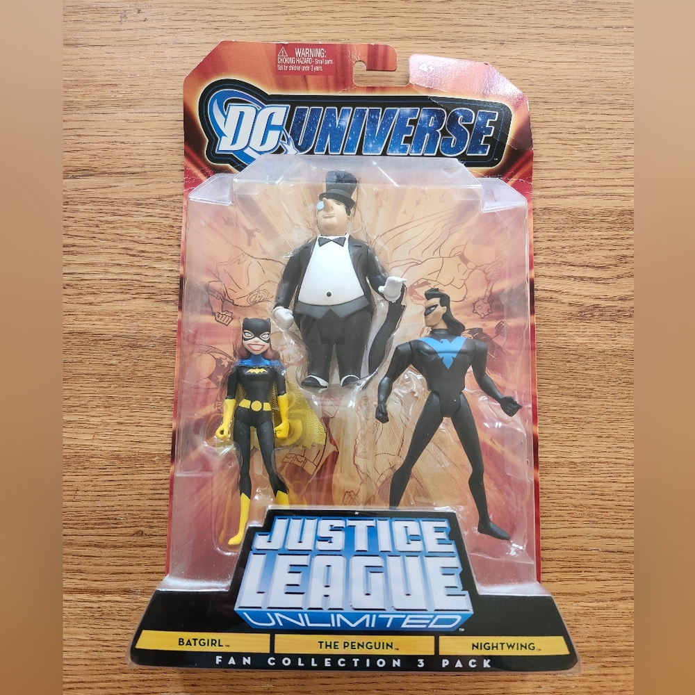 DC Universe Justice League Unlimited Action Figure Set 4" Model Rare Vintage Toy